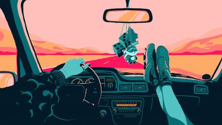 Road trip wallpaper