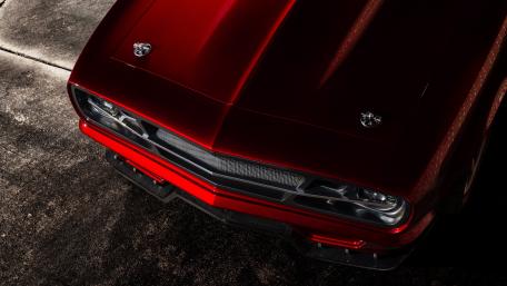 Dazzling Vintage Red Car Wallpaper wallpaper