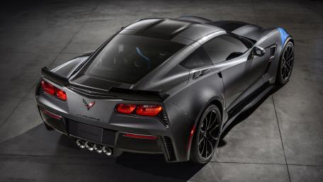Sleek Elegance of a Black Chevrolet Corvette wallpaper