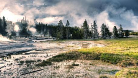 Lower Geyser Basin wallpaper