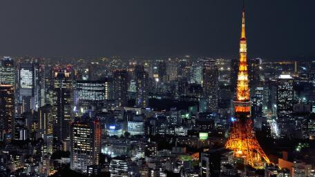 Tokyo Tower by night wallpaper