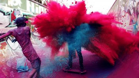 Paint explosion wallpaper