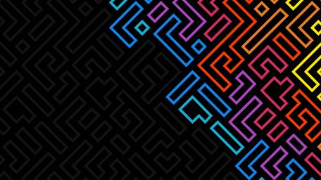Shapes Dark Neon  wallpaper