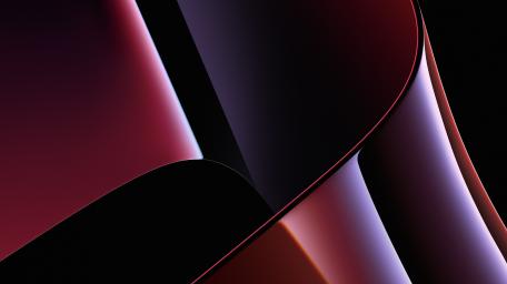 Vibrant Abstract Waves in Red and Black wallpaper