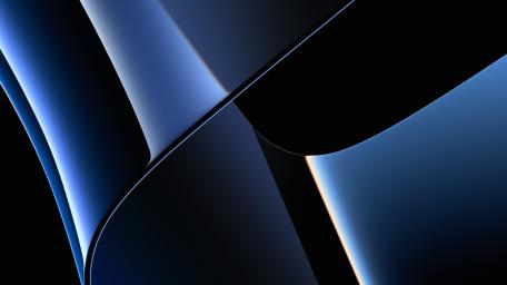 Sleek Blue Abstract Curves wallpaper