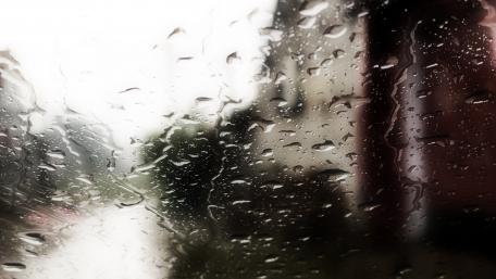 Rain view wallpaper