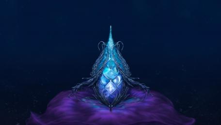 Mystical Jewel in Purple Harmony wallpaper