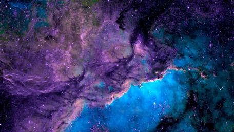 Mystical Nebula in Cosmic Colors wallpaper