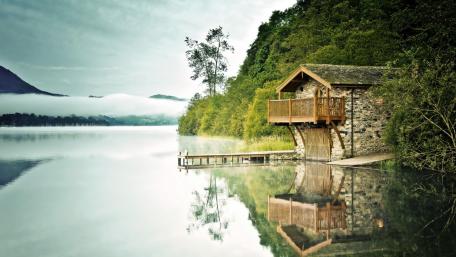 Pooley Bridge Boat House wallpaper