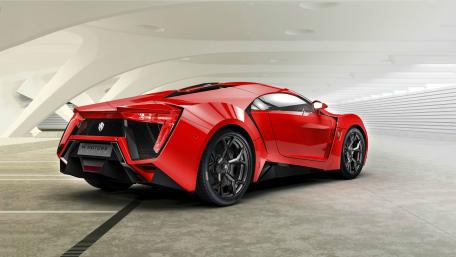 Sleek Red W Motors Lykan HyperSport Wallpaper wallpaper