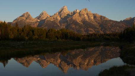Majestic Reflections in Grand Teton National Park wallpaper
