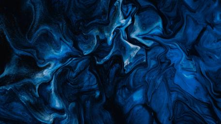 Mystical Blue Swirls of the Abyss wallpaper