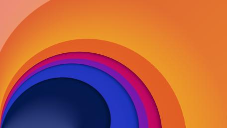 Colorful Abstract Circle Art wallpaper