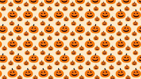 Orange little pumpkins wallpaper