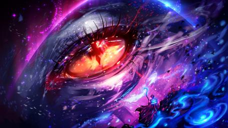 Mystic Gaze of the Dragon's Eye wallpaper