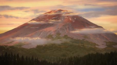 Majestic Mountain Fantasy Dreamscape wallpaper
