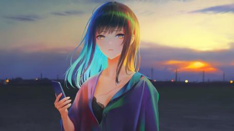 Dusk Reverie with a Digital Connection wallpaper