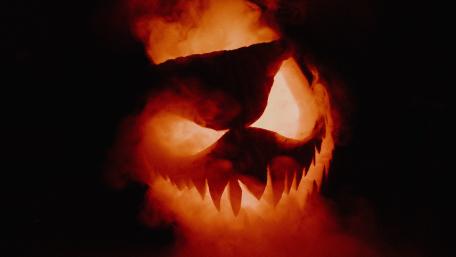 Jack O'lantern smoke wallpaper