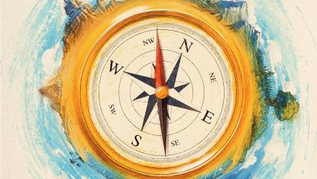 Compass digital-art wallpaper