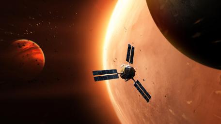Explorer in space wallpaper