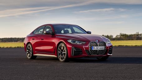 Sleek Red BMW 4 Series Wallpaper Showcase wallpaper