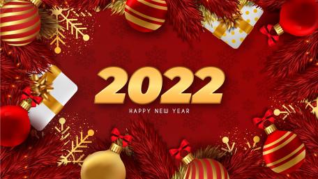 Festive New Year 2022 Celebration Wallpaper wallpaper