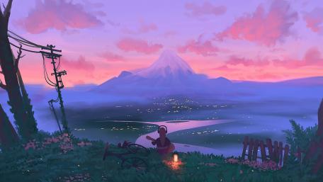 Sunset Mountain wallpaper