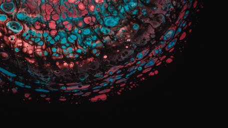 Vibrant Cosmic Pattern in Abstract Art wallpaper