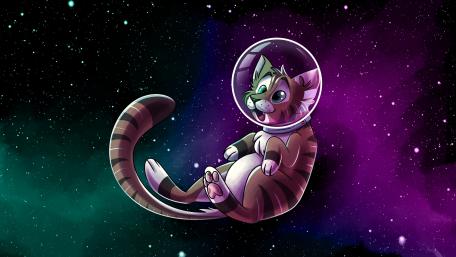 catstronaut wallpaper