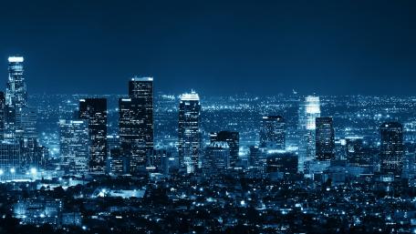 Bluish Los Angeles wallpaper