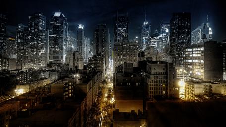 New York City at night wallpaper
