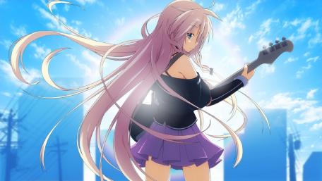 Guitar Melody Under Blue Sky wallpaper