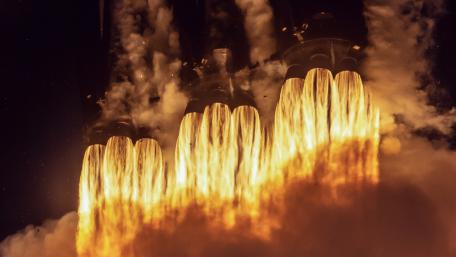 Falcon Heavy Engines wallpaper