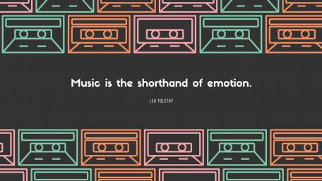 Music is the shorthland of emotion. wallpaper