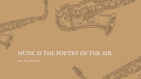 Music is the poetry of the air. wallpaper