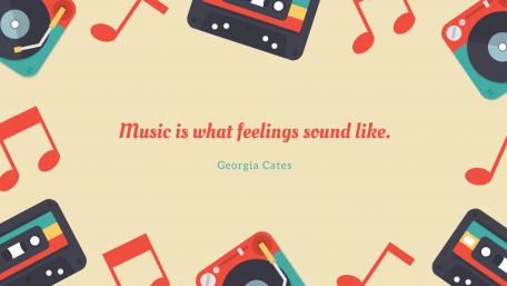 Music is what feelings sound like. wallpaper