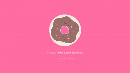 You can't beat a good doughnut. wallpaper