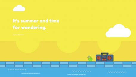 It's summer and time for wandering. wallpaper