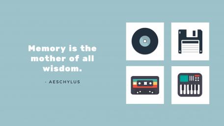 Memory is the mother of ll wisdom. wallpaper
