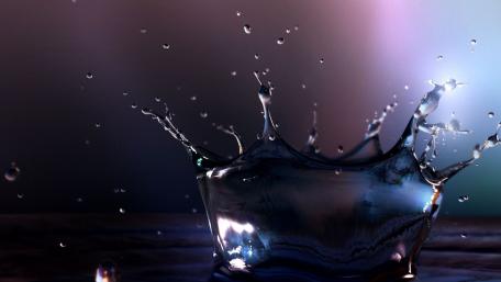 Mystical Water Drop Splash Art wallpaper