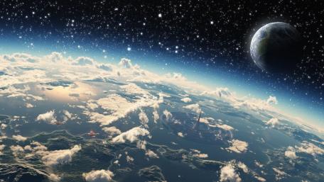 Infinite Horizons of a Futuristic World wallpaper