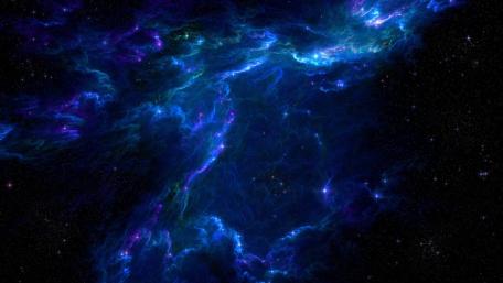 Nebula Dreams in Cosmic Darkness wallpaper