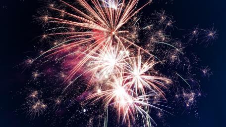 Low-angle Photo of Fireworks wallpaper