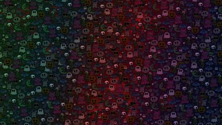 Halloween Monster pattern wallpaper