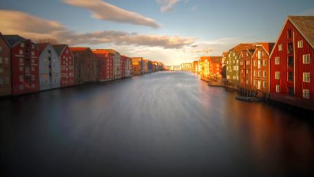 Nidelva in Trondheim wallpaper