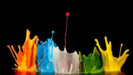 Vibrant Liquid Symphony in Motion wallpaper