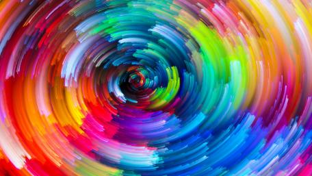 Vibrant Swirl of Colorful Energy – Abstract Art Design wallpaper
