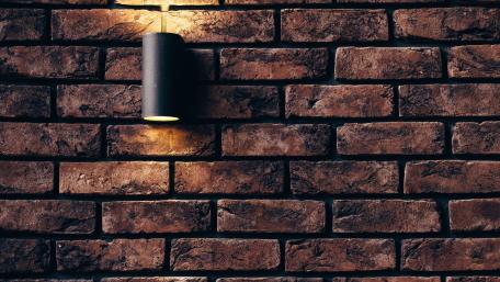 Tubular Black Lamp wallpaper