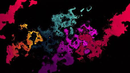 Vibrant Dreamscape of Fluid Hues wallpaper