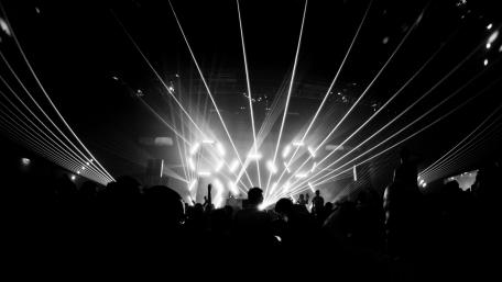 Electric Night Vibes in Monochrome wallpaper